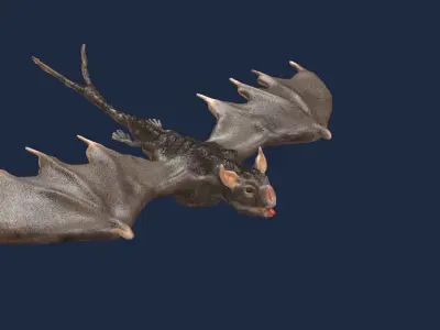 vampire bat 3D model