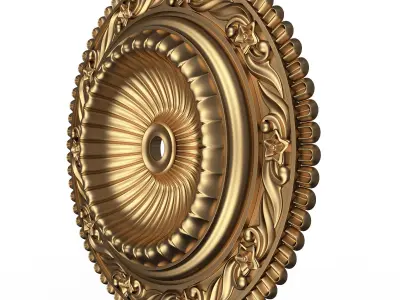 Ceiling Rosette 013 Low-poly 3D model