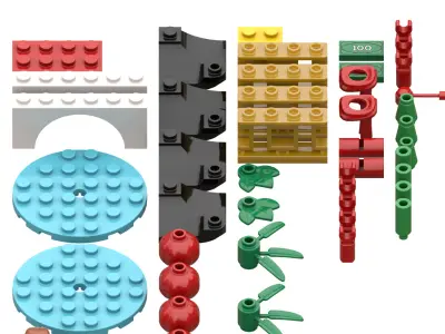 TwindBricks3D - 40605 Lunar New Year VIP Add-On Pack 3D print model