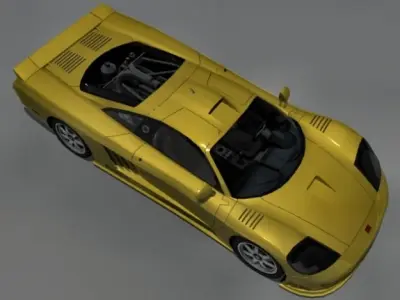 Saleen S7 Low-poly 3D model