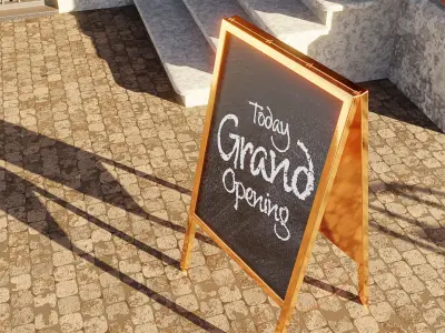 Menu Board Free 3D model