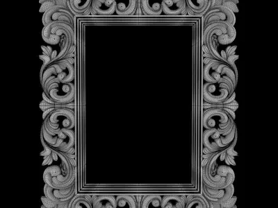 bronze frame 3D print model