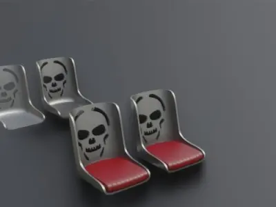 HOT ROD SEAT Skull 23AUG-S12 3D print model