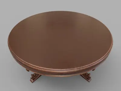 Antique Semarang Table 3D model