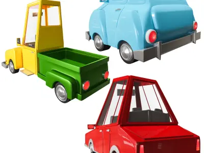 toy car Low-poly 3D model order
