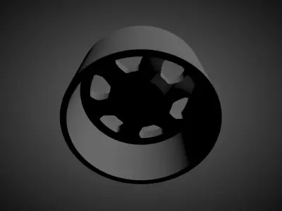 MOMO VEGA scalable and printable rims 3D print model