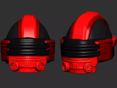 helmet high poly sculpt 3d printable ver 7 3D model 3D model 33