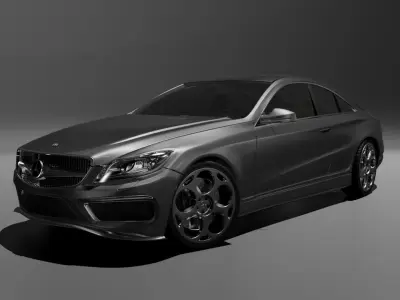 Mercedes-Benz S 500 mod Low-poly 3D model