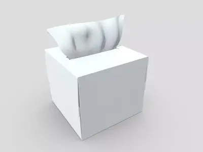 CC0 - Tissue Box Free low-poly 3D model