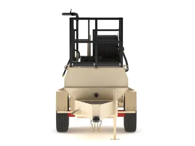 FINN T120T Hydroseeder Trailer 2024 3D model