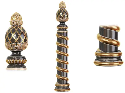 Classic baluster 04 3D model