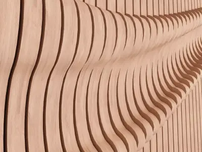3D Parametric Wall Panel  3D print model