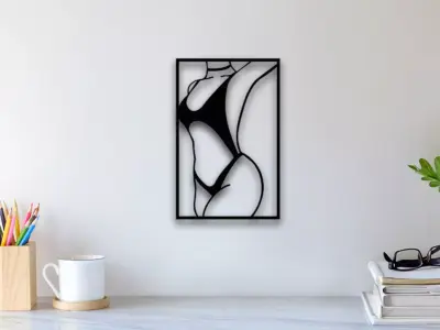 Baby Girl Wall Art 3D print model