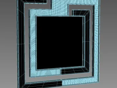 Zebra Mirror 3D model