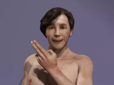 Realistic Asian Male Japanese adult film actor  Taka Kato 3D model