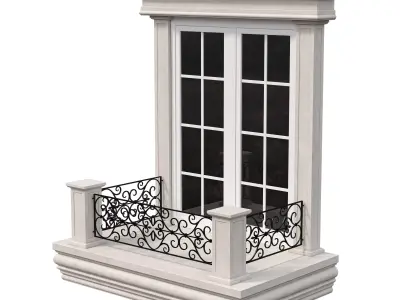 Architectural Classic Window 3D Model 13 3D model