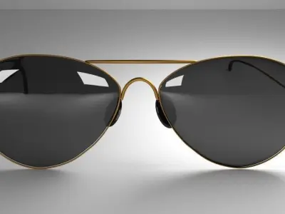 Sunglasses Darked 3D model