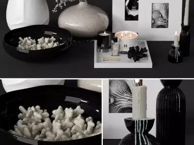 Decoration set by Kelly Hoppen  3D model