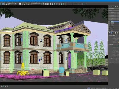 Classic scene 3D model