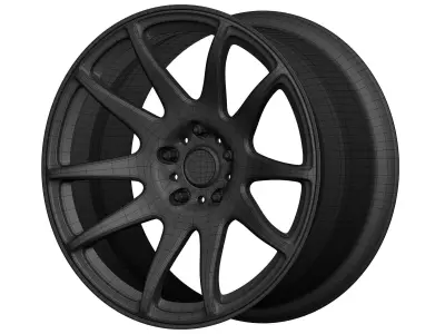 ESR SR08 Aftermarket Wheel Low-poly 3D model