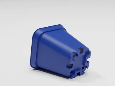 Flower pot model Low-poly 3D model