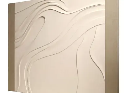 Decorativ panel wave 27 3D model