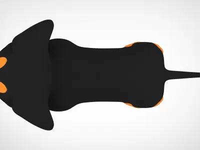 Dachshund  Low-poly 3D model