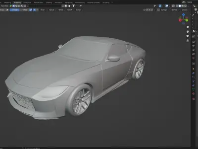 Nissan 400Z blender file 3D model
