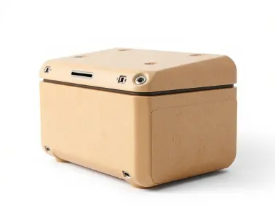 Futuristic Storage Box Design model pack Low-poly 3D model