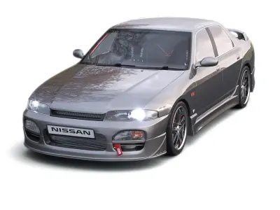 Nissan Skyline Hr 33 4door CR 3D model