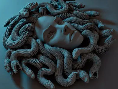 MEDUSA WALL DECOR 3D print model