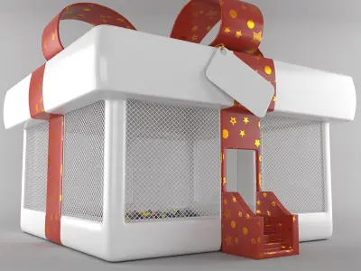 Inflatable Christmas Present 3D model