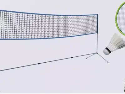 Badminton Collection 3D model