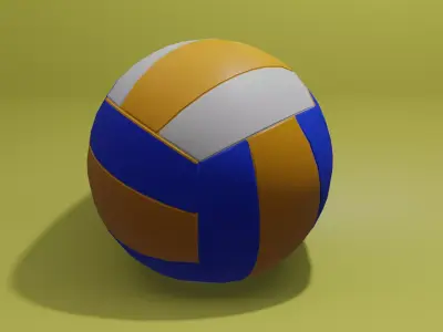 Volleyball Ball  Low-poly 3D model