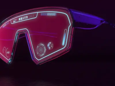 Sci fi and sport glasses 3D model