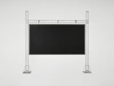 Led screen display Low-poly 3D model