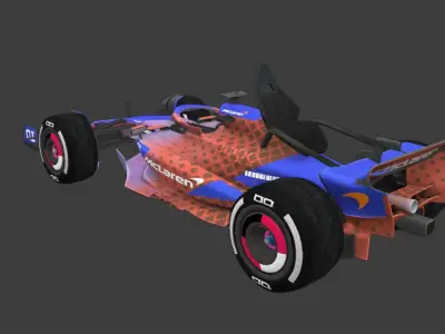 McLaren Formula 1 Team Race Car Victory pubg Low-poly 3D model