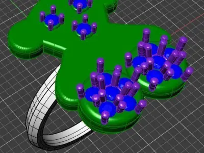 Anillo oso 3D model
