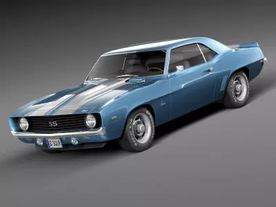 Chevrolet Camaro SS CG 1969 3D model