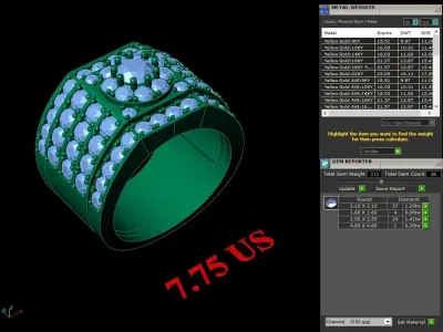 Luxury Men Rings Designs 4MR069 3D print model