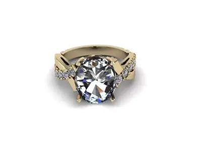Jewelry Ring 3D print model 14