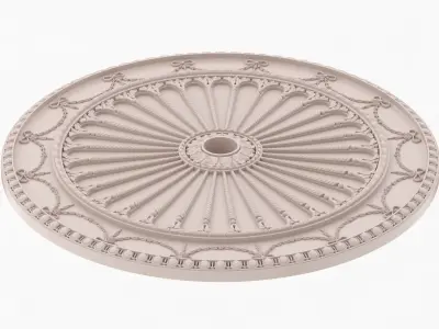 Classic Ceiling Medallion 49 3D model