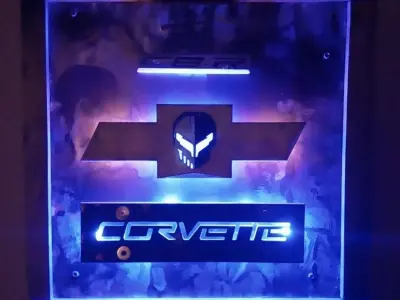 C8 Garage Art 3D print model