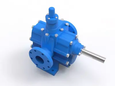 Hydraulic Gear Pump 3D model by saeedyouhannae