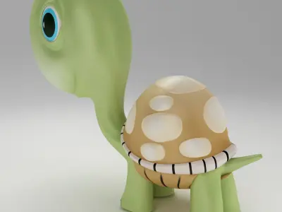 Tortoise toon 3d model 3D model