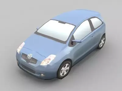 TOYOTA YARIS Low-poly 3D model by petomavar