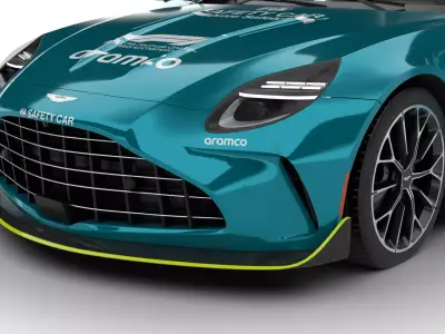 Aston Martin Vantage S F1 Safety Car 2025 HQ 3d model 3D model