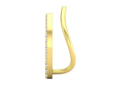 AV 461 Diamond Ladies Crawler Climber Earrings 3D print model