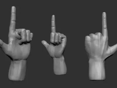 Hand Studio Pack  AR VR  Compatible  for Unreal Engine or Unity Low-poly 3D model