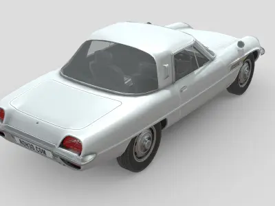 Mazda Cosmo 1967 Low-poly 3D model